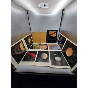 NASA Voyager Lithograph/poster Print Set of 10 & Booklet 1981 Vintage